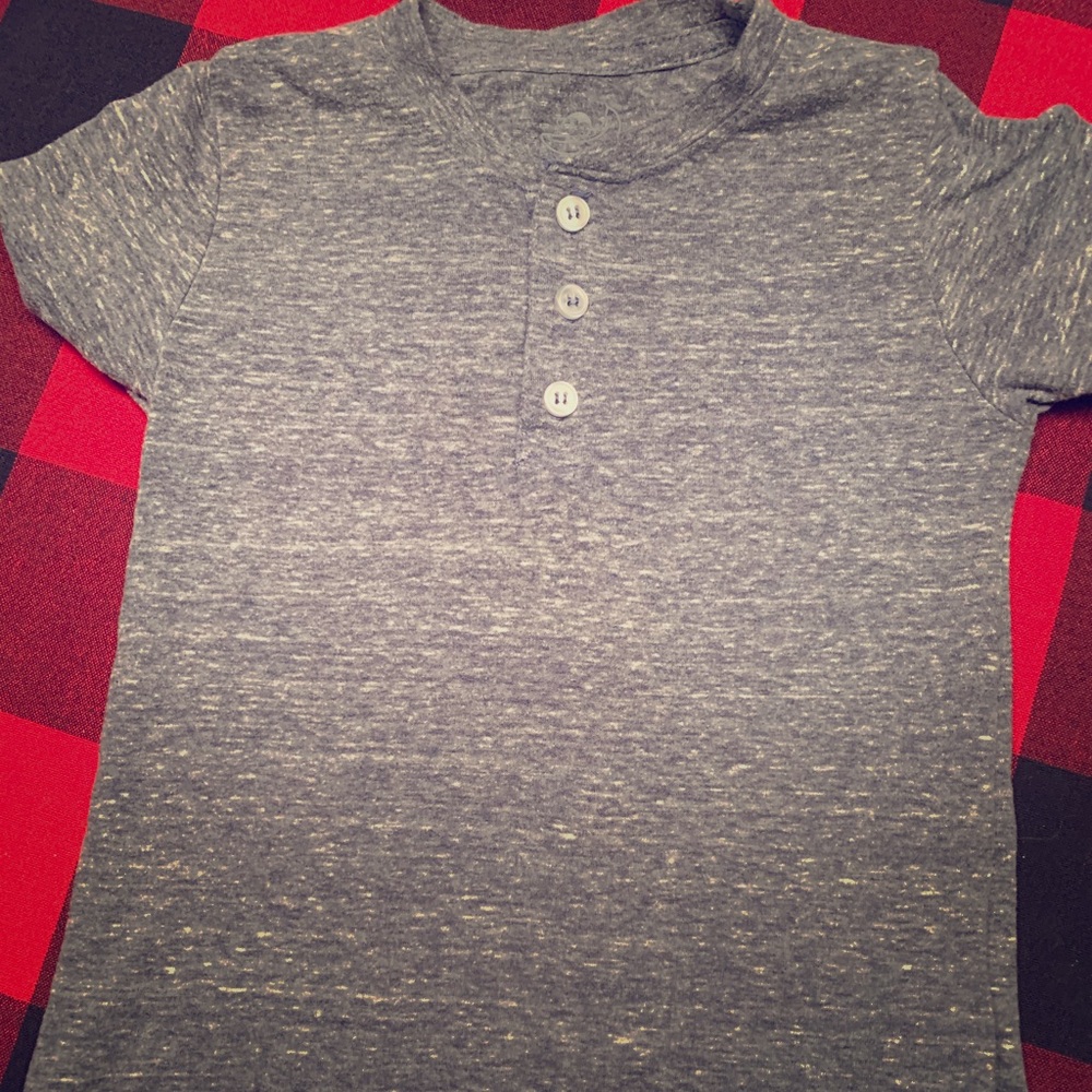 Toddler boy blue shirt